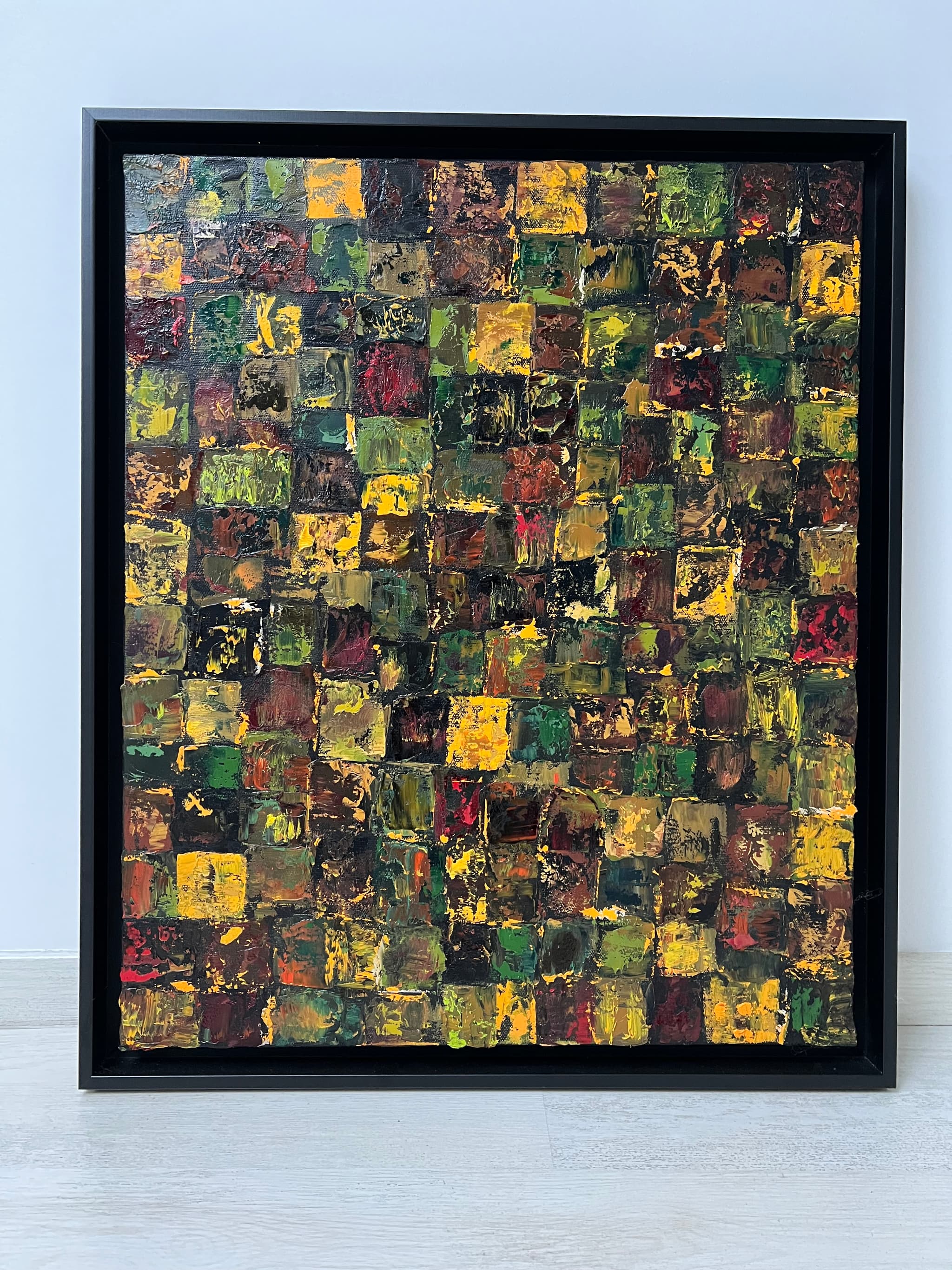 Tableau abstrait de la forêts de fontainebleau